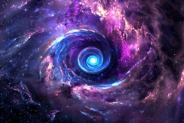 Stunning cosmic swirl with vibrant colors and ethereal energy, capturing the beauty of space and the mystery of the universe.