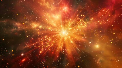 Fototapeta premium Beautiful Blue Skies with Nature, Moon ,Cloud ,Beach scenery, Tree, night -Anime concept Background, Thunderous Summer Skies: An Anime-Inspired Illustration