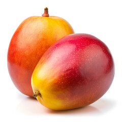 mangoes isolated on white background