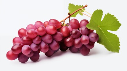 Obraz premium Grapes isolated on transparent or white background, png