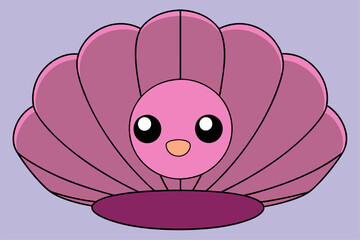 Elegant Clam Vector Graphics for Creative Design Projects – Perfect for Logos, Illustrations, and High-Quality Branding Solutions