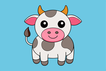 Rustic Cow Vector Graphics for Creative Design Projects – Ideal for Logos, Illustrations, and High-Quality Branding Solutions