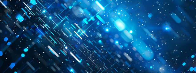 Obraz premium abstract digital blue technology background. 