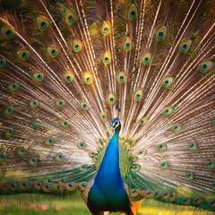Obraz premium peacock bird animal, AI generated