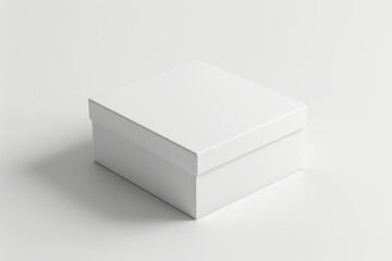 Fototapeta premium A mockup of an empty white box