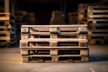 photo of a wooden pallet, transportation pallet