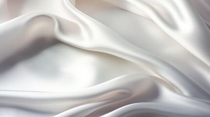 Obraz premium White silk fabric texture luxurious background 