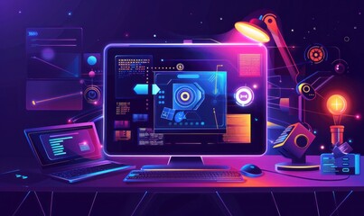 Artificial Intelligence AI Digitalant architect creating artificial intelligence web design.
