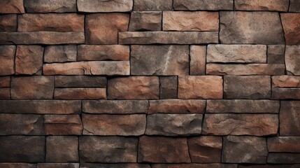 Obraz premium Decorative old stone wall texture close up. Neural network ai generated art