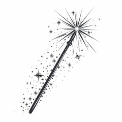 An app or game icon for magic wane's flat magic filter with sparks