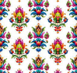 A seamless pattern of abstract on a white background