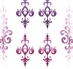 A seamless pattern of abstract on a white background