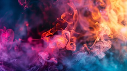 Fototapeta premium Colorful Smoke in Abstract Pattern