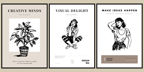 Vector Poster Illustration Collection - A Large Abstract Fine Art Poster Collection to Suit Your Wall Art Gallery