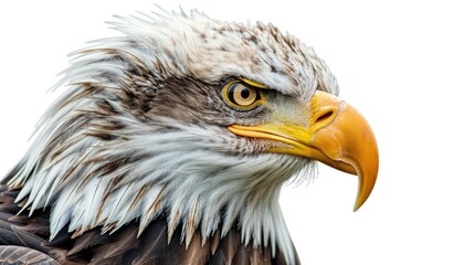 Obraz premium A detailed image of a bird of prey's face, perfect for wildlife or nature-themed projects