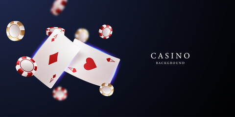 casino background vector illustration for gambling poster banner elegant design
