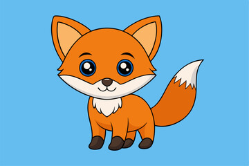 Fototapeta premium Charming Fox Vector Graphic Design Elements for Illustrations, Logos, and Branding