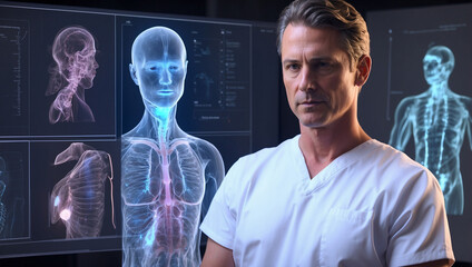 Holographic male Patient Records