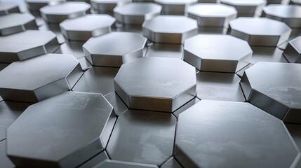 Fototapeta premium A close up of a silver object with a lot of detail. Abstract background