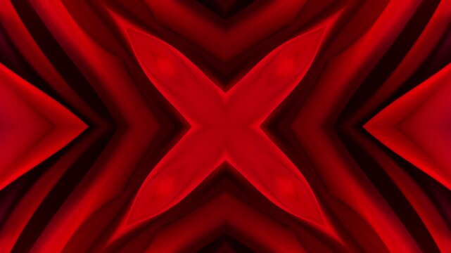 Abstract dark red kaleidoscope background: minimalist kaleidoscope motion graphic