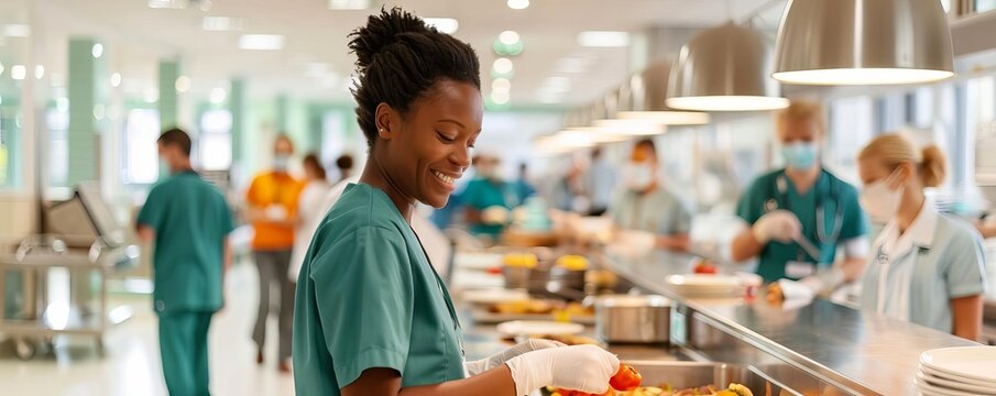 Healthcare Facility hospital cafeteria staff visitor
