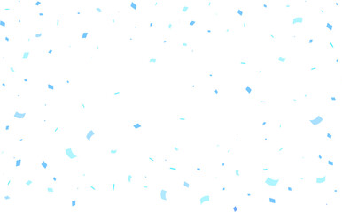 Vector blue confetti that floats down to celebrate
