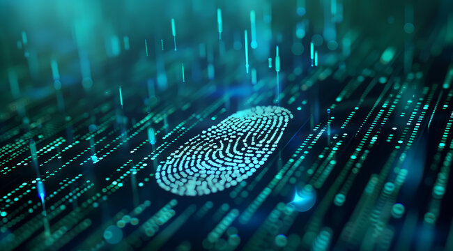 Digital fingerprint technology ensures secure access through biometric authentication, protecting data privacy and enhancing cybersecurity
