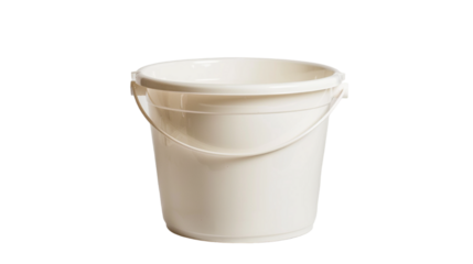 plastic bucket isolated on transparent background