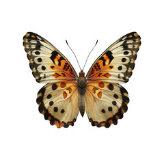 Butterfly isolated on a transparent background, generative ai