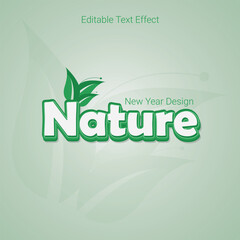 premium natural vector text effect template