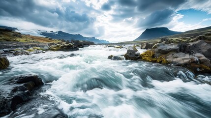 Capture the dramatic and powerful essence of raw, rugged scenery