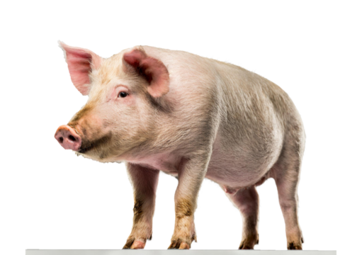 pig isolated on transparent or white background