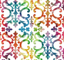 A seamless pattern of abstract on a white background