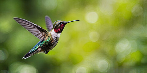 Fototapeta premium close-up cute hummingbird
