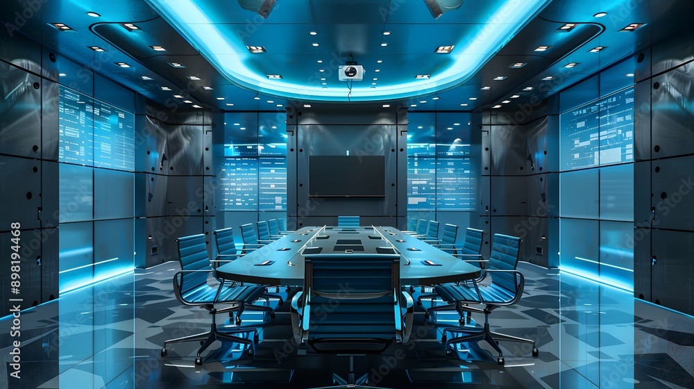 Poster a virtual meeting setup using technologies and platforms for conducting meetings, training sessions,