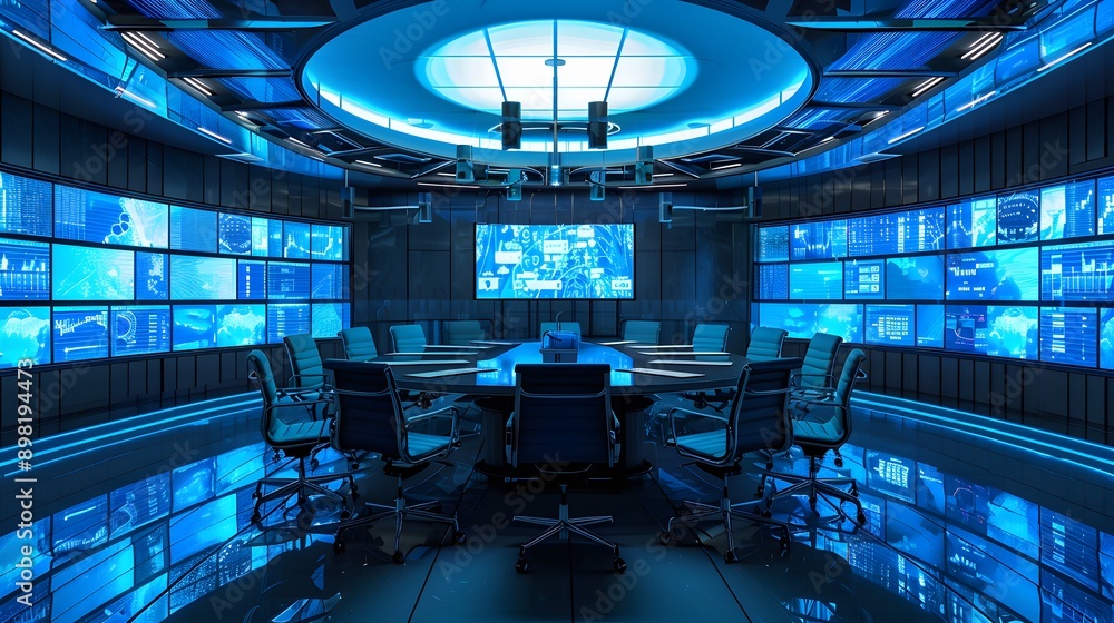 Poster a virtual meeting setup using technologies and platforms for conducting meetings, training sessions,