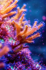 Fototapeta premium Beautiful corals underwater. Selective focus.