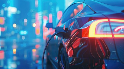 Car Tail Lights Close Up