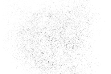 Distressed black texture. Dark grainy texture on white background. Dust overlay textured. Grain noise particles. Rusted white effect. Grunge design elements. Vector illustration, EPS 10.
