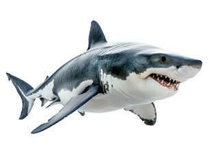 Fototapeta premium Shark isolated on transparent background