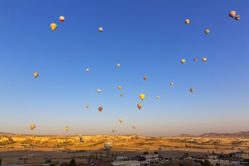 Hot Air Balloons Over Fairy Chimneys in Cappadocia