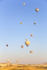 Hot Air Balloons Over Fairy Chimneys in Cappadocia
