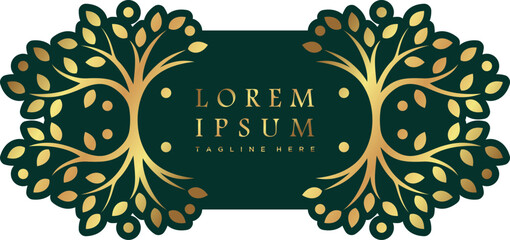 Hand drawn flowers floral frame background border