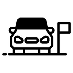 Car icon. Transport symbol. Vector illustration.