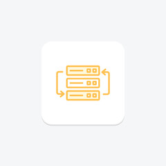 Prioritize duotone line icon , vector, pixel perfect, illustrator file