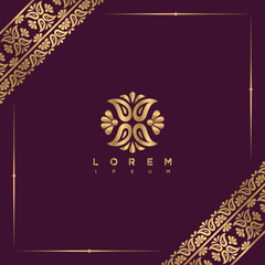 Ethnic abstract Batik frame Design Pattern