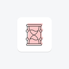 Hourglass color shadow thinline icon , vector, pixel perfect, illustrator file