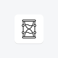 Hourglass line icon , vector, pixel perfect, illustrator file