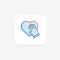 Honesty color shadow thinline icon , vector, pixel perfect, illustrator file