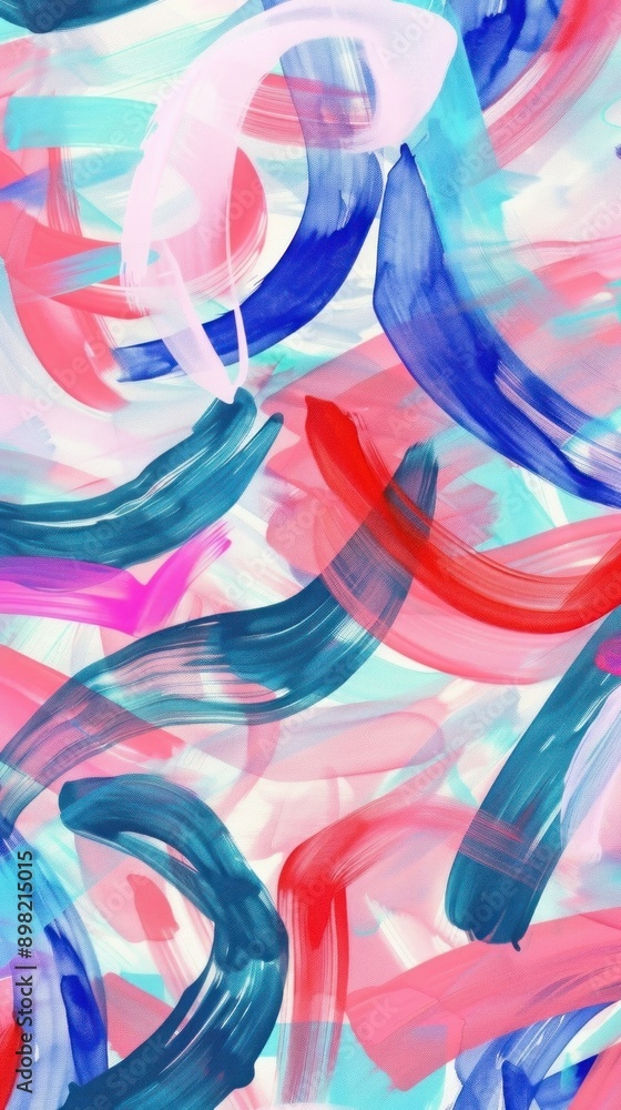 Poster ribbon pattern graphics painting canvas.